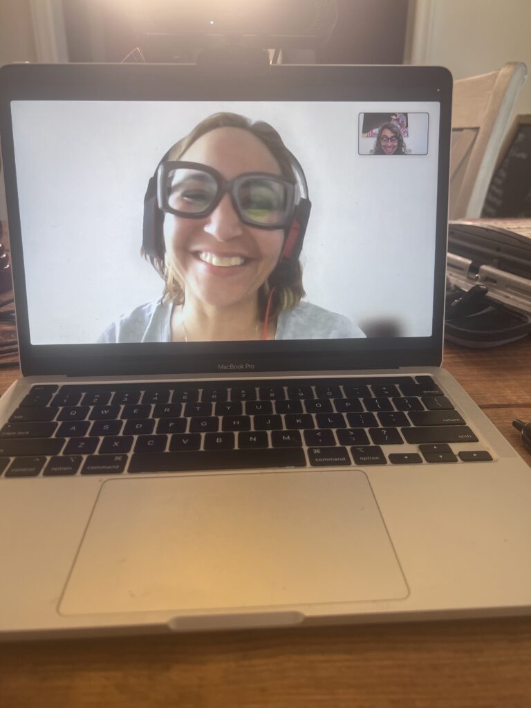 How to start learning english online using virtual tutoring on a laptop at a home desk