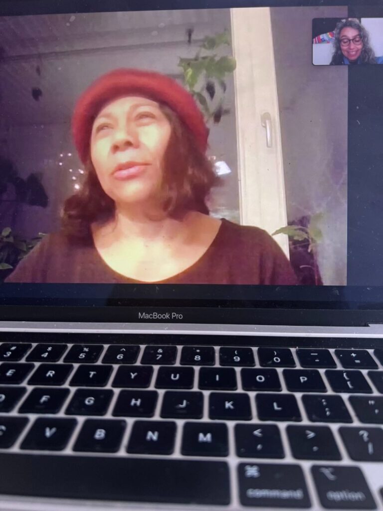 Teacher on video call with student, supporting improving listening skills for intermediates through one-on-one online instruction.