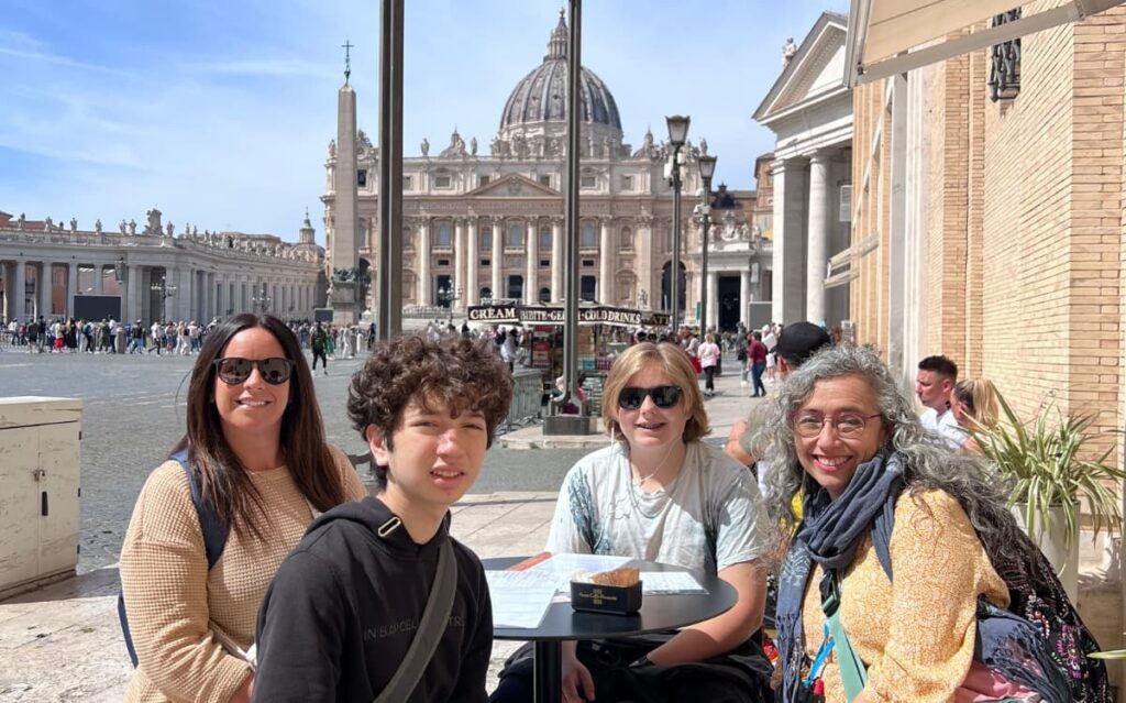 Advanced English grammar fluency built through real-world conversations, Ivy Languages group at St. Peter's Square Vatican 